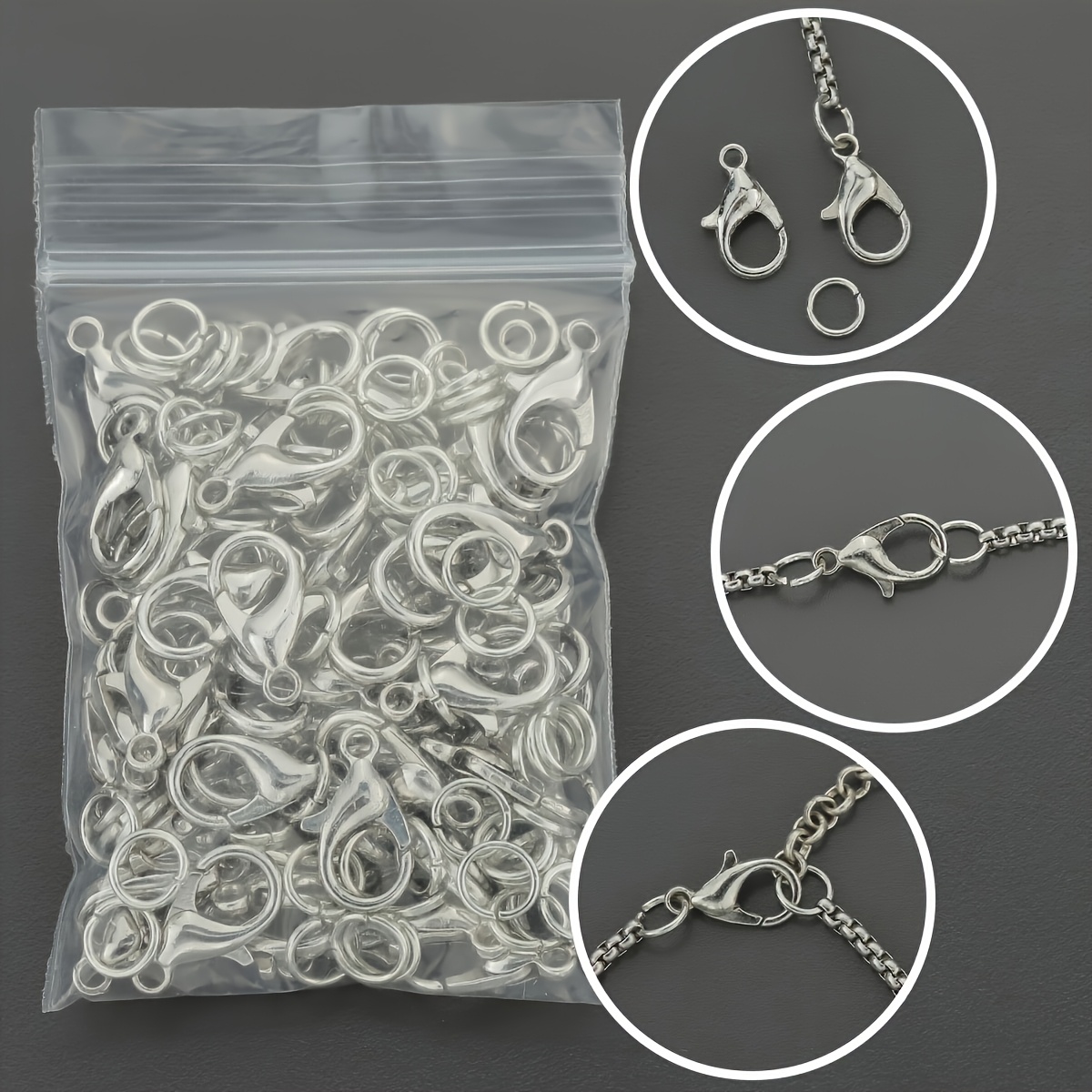 1/2/300pcs Lobster Clasps Open - Jewelry Making Hoops recension och pris
