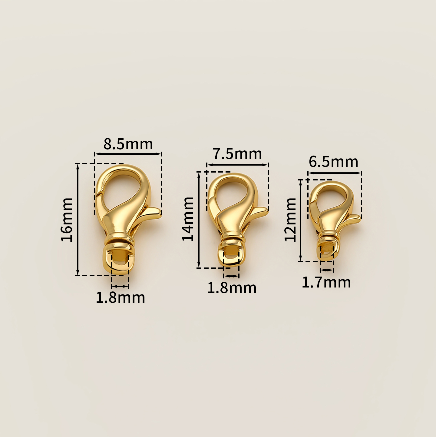 2Pcs 14/18K Gold Rotating Lobs - Jewelry Making Chain recension och pris