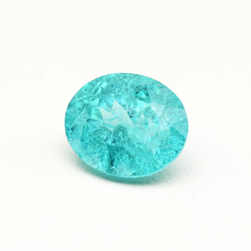 Top Paraiba Oval Shape Cotton  - Jewelry Making 4 Year Old recension och pris