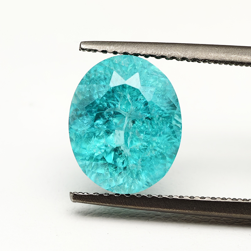 Top Paraiba Oval Shape Cotton  - Jewelry Making 4 Year Old recension och pris