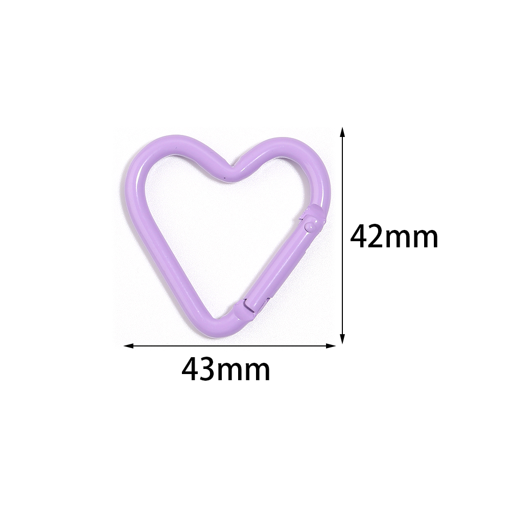 5pcs Colorful Heart-shaped Alu - Jewelry Making Basics recension och pris