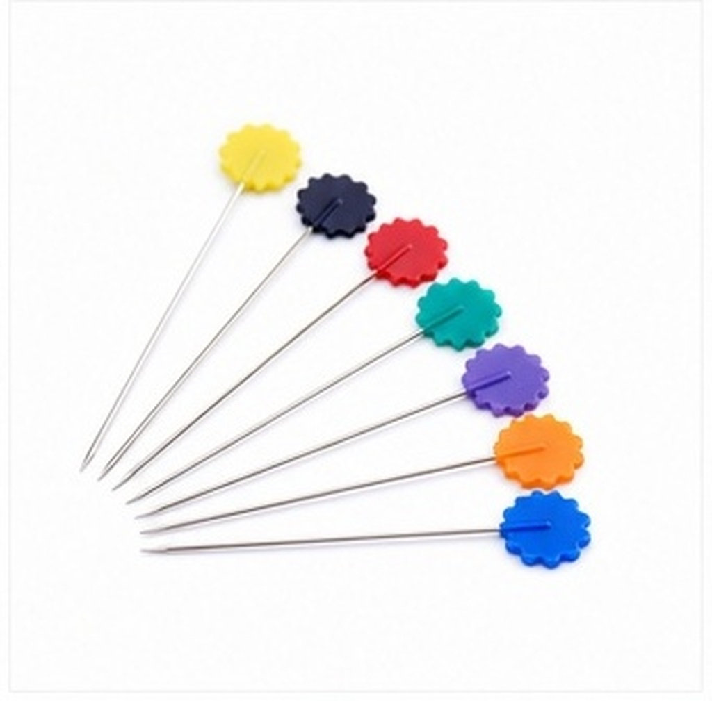 50Pcs Assorted Color Flat Flow - Head Pin Assorted recension och pris