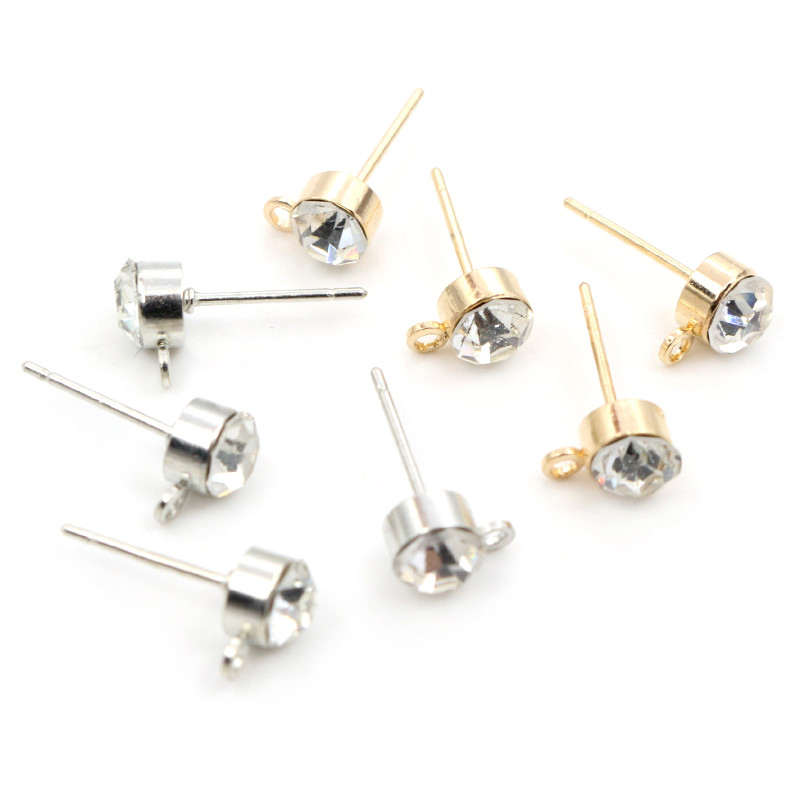 50pcs Stud Earrings Pins with  - Jewelry Making Basics recension och pris