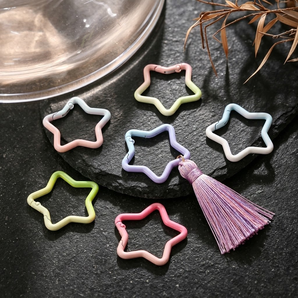 5PCS Gradient Star Shape Sprin - Jewelry Making Basics recension och pris